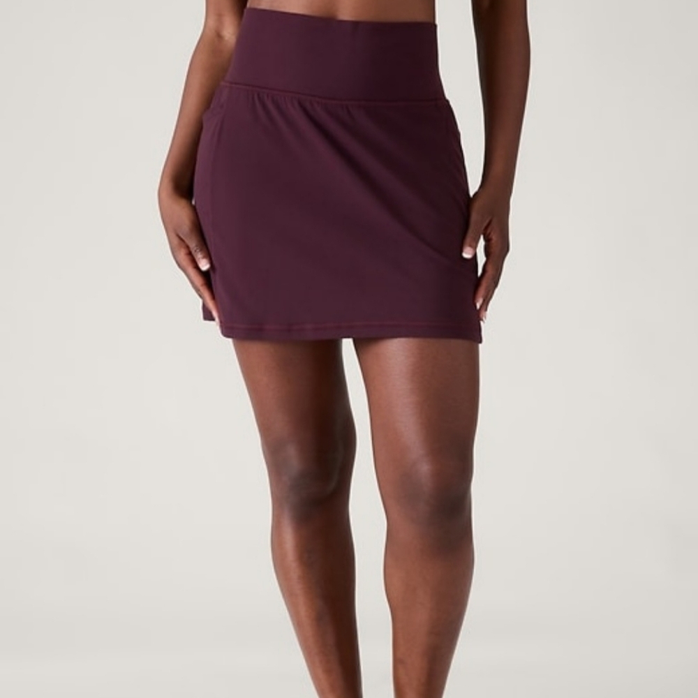 Women's Burgundy Active Skort